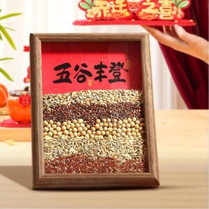 Botanical Grains Accent - Nature-Inspired Display Plaque