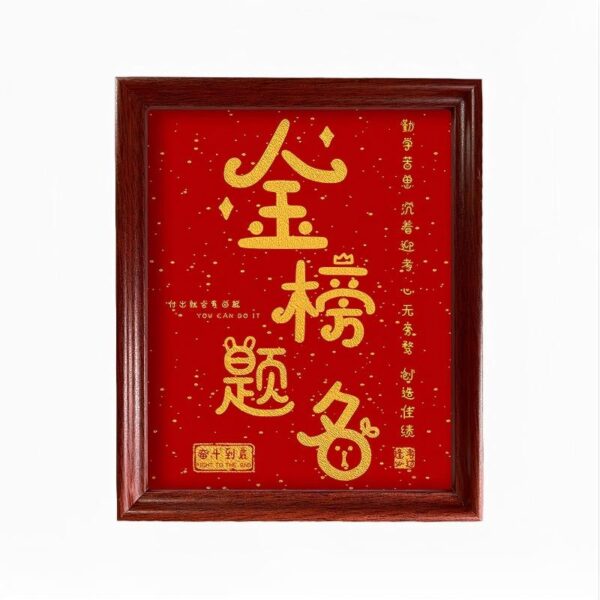 Academic Honors - Traditional Calligraphy Desk Plaque